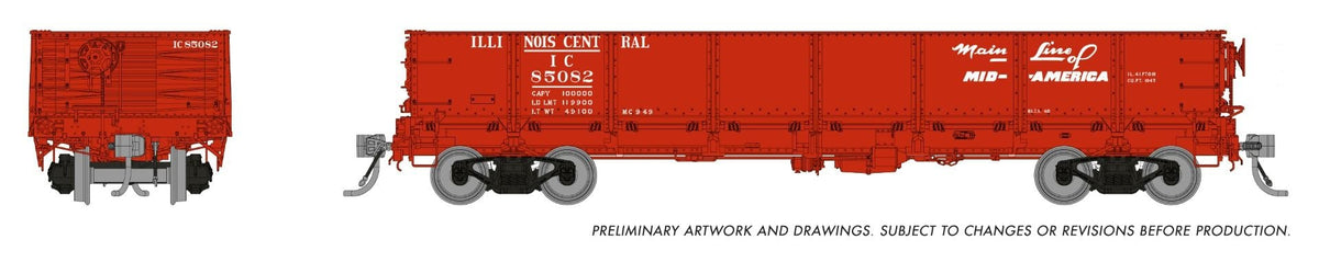 Rapido Trains HO IC 40GONDOLA Single Car – 163014A– product image