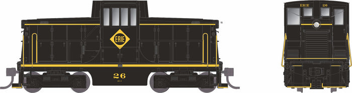 Rapido 48547 HO Erie GE 44-tonner locomotive 26, manufacturer side and front artwork