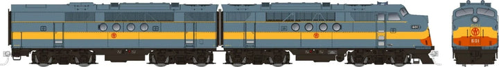 Rapido 53024 HO New York Ontario and Western EMD FT A and B locomotive set 601, manufacturer artwork