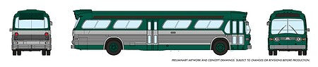 Rapido N Scale New York Green New Look Bus