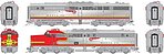 Rapido HO ATSF repowered Alco PA1 PB1 51A 51C DC silent 23046