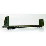 Rapido HO ICE Ex-BCR Patch Marine Industries Bulkhead Flatcar Single - 147010A– product image 1