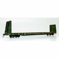 Rapido HO ICE Ex-BCR Patch Marine Industries Bulkhead Flatcar Single - 147010A– product image 1