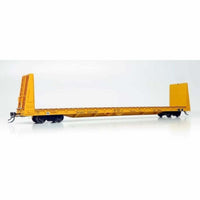 Rapido HO ONR Yellow Scheme Marine Industries Bulkhead Flatcar Single - 147007A – product view 2