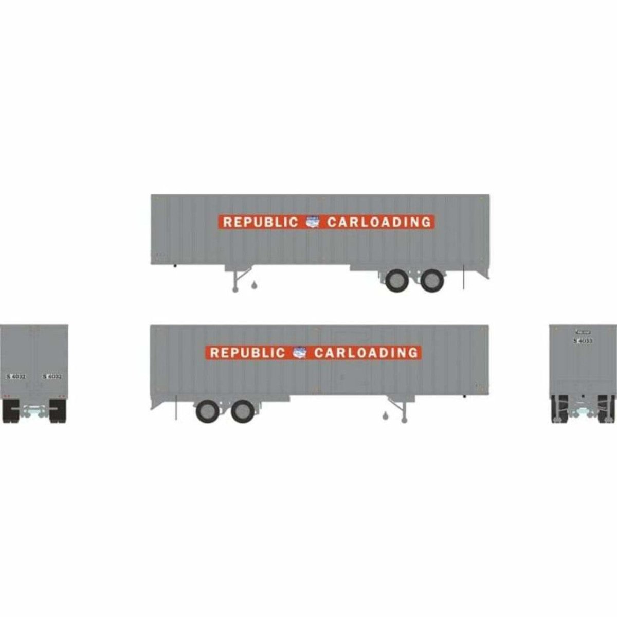 Rapido HO Republic Carloading 40' Fruehauf Exterior-Post Volume #S 4043 - 403033– product image