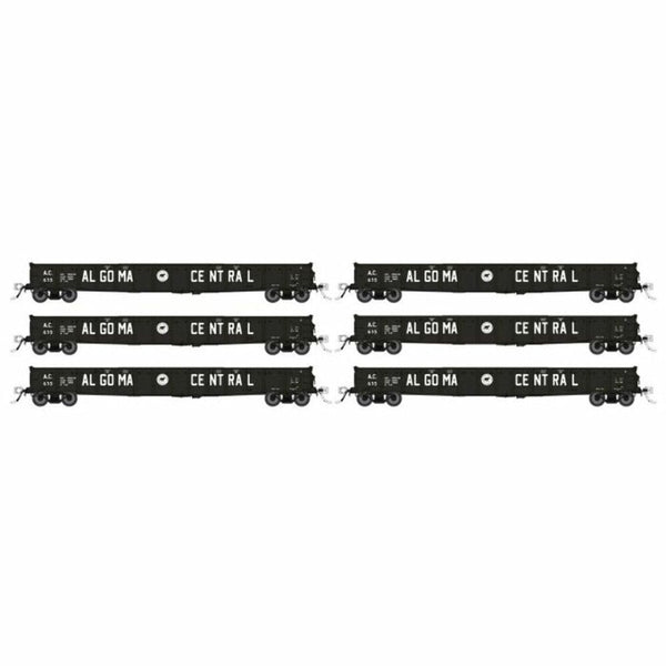Rapido HO Scale Algoma Central 52' 6? Canadian Mill Gondola (6) - 50046