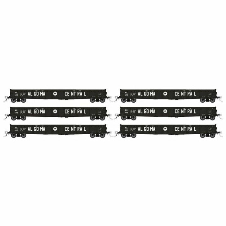 Rapido HO Scale Algoma Central 52' 6? Canadian Mill Gondola (6) - 50046