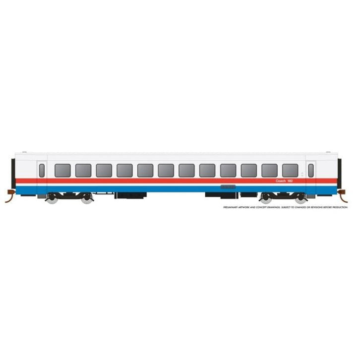 Rapido HO Scale Amtrak RTL Turboliner Coach Phase III Early #182 - 25101