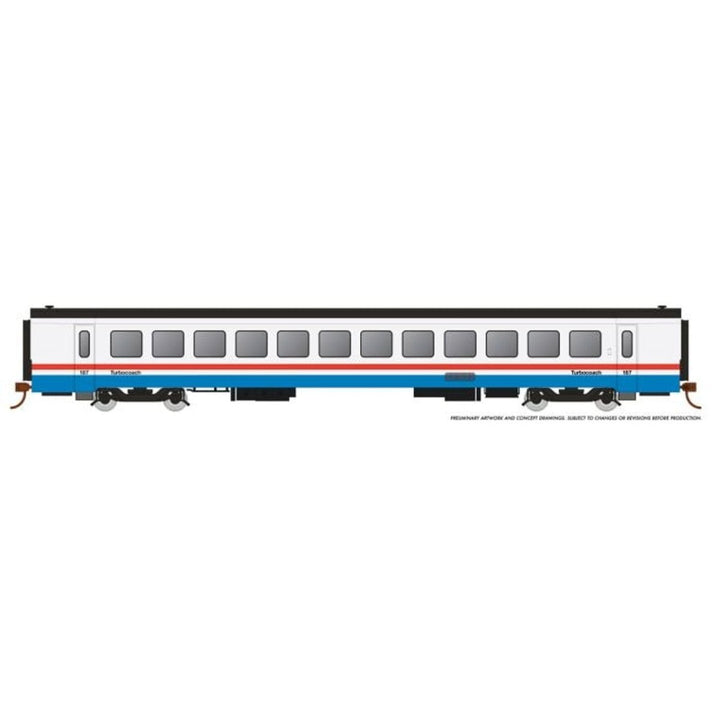 Rapido HO Scale Amtrak RTL Turboliner Coach Phase III Late #187 - 25105