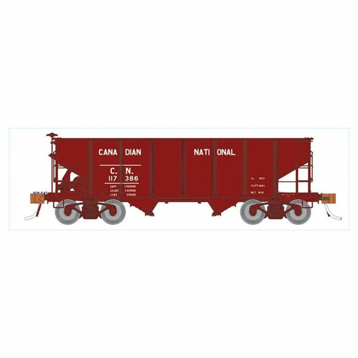 Rapido HO Scale Canadian National GLa 2-Bay Hopper (6) - 148006