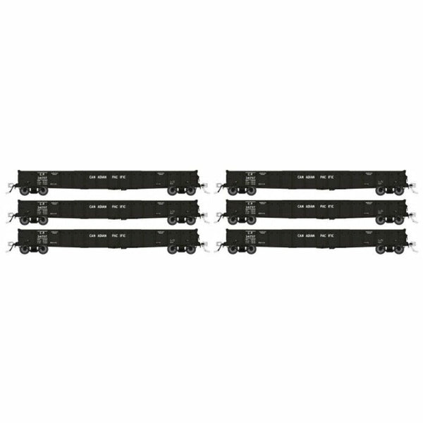 Rapido HO Scale Canadian Pacific 52' 6" Canadian Mill Gondola (6) - 50051