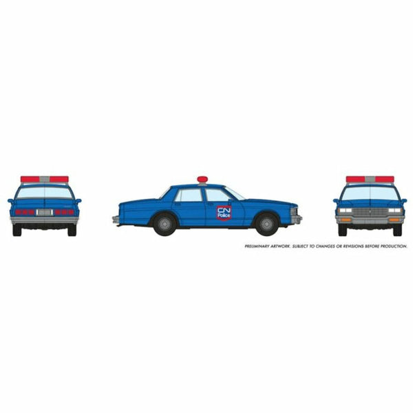 Rapido HO Scale Chevrolet Impala Sedan CN Police - 800013 — exact product view
