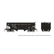 Rapido HO Scale Cumberland & Pennsylvania PRR GLa 2-Bay Hopper (3 Pack) - 148015 — exact product view