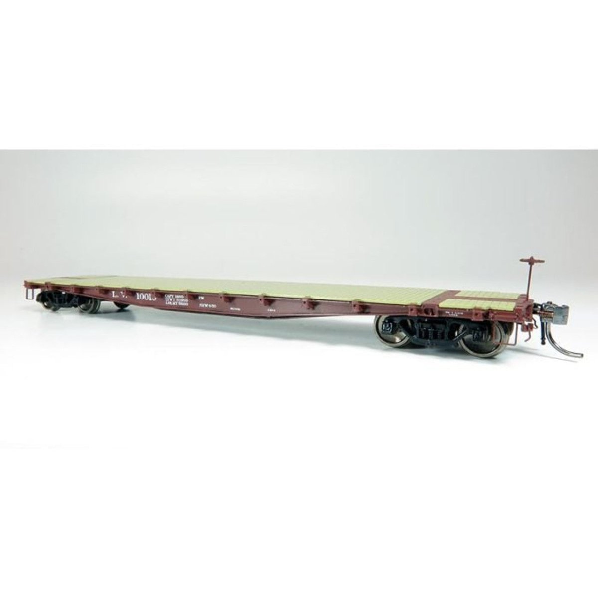 Rapido HO Scale Lehigh Valley F30A 50' Flat Car 6-Pack - 138006– product image