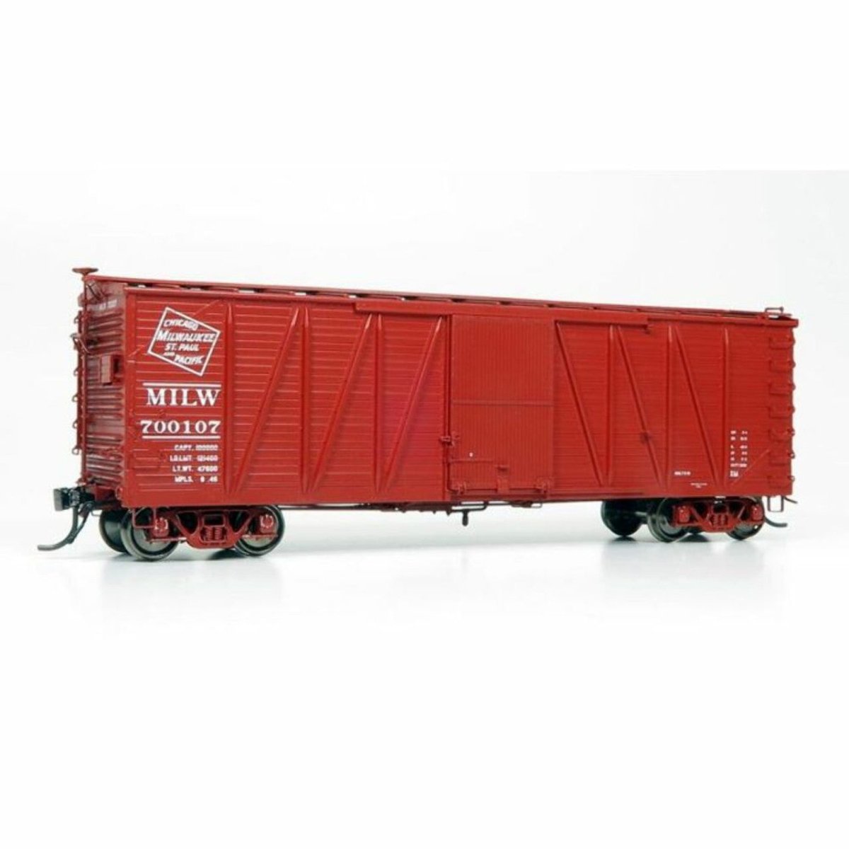Rapido HO Scale MILW (CMStP&P) USRA Single-Sheathed Boxcar (Pack of 6) - 142006– product image