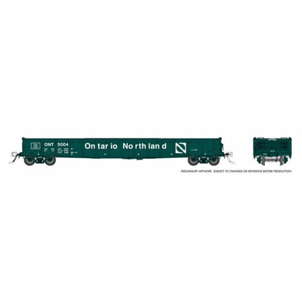 Rapido HO Scale Ontario Northland 52' 6" Canadian Mill Gondola - 50053A
