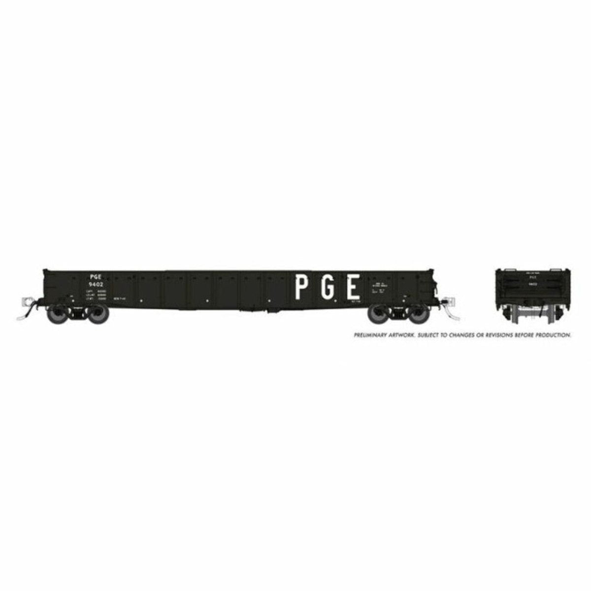 Rapido HO Scale Pacific Great Eastern 52' 6" Canadian Mill Gondola - 50055A– product image