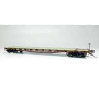 Rapido HO Scale Pennsylvania 1960s Era F30A 50' Flat Car 6-Pack - 138003– product image 1