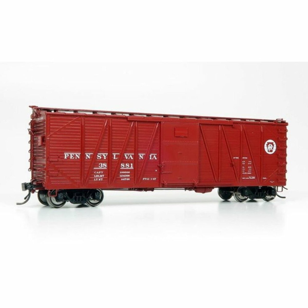 Rapido HO Scale PRR (Creco Door) USRA Single-Sheathed Boxcar (Pack of 6) - 142012– product image