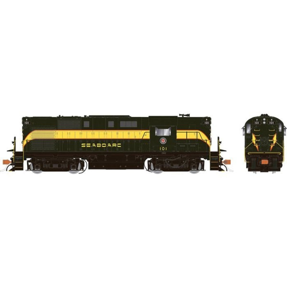 Rapido HO Scale Seaboard Air Line Delivery RS-11 Diesel Locomotive #104 - 31088– product image