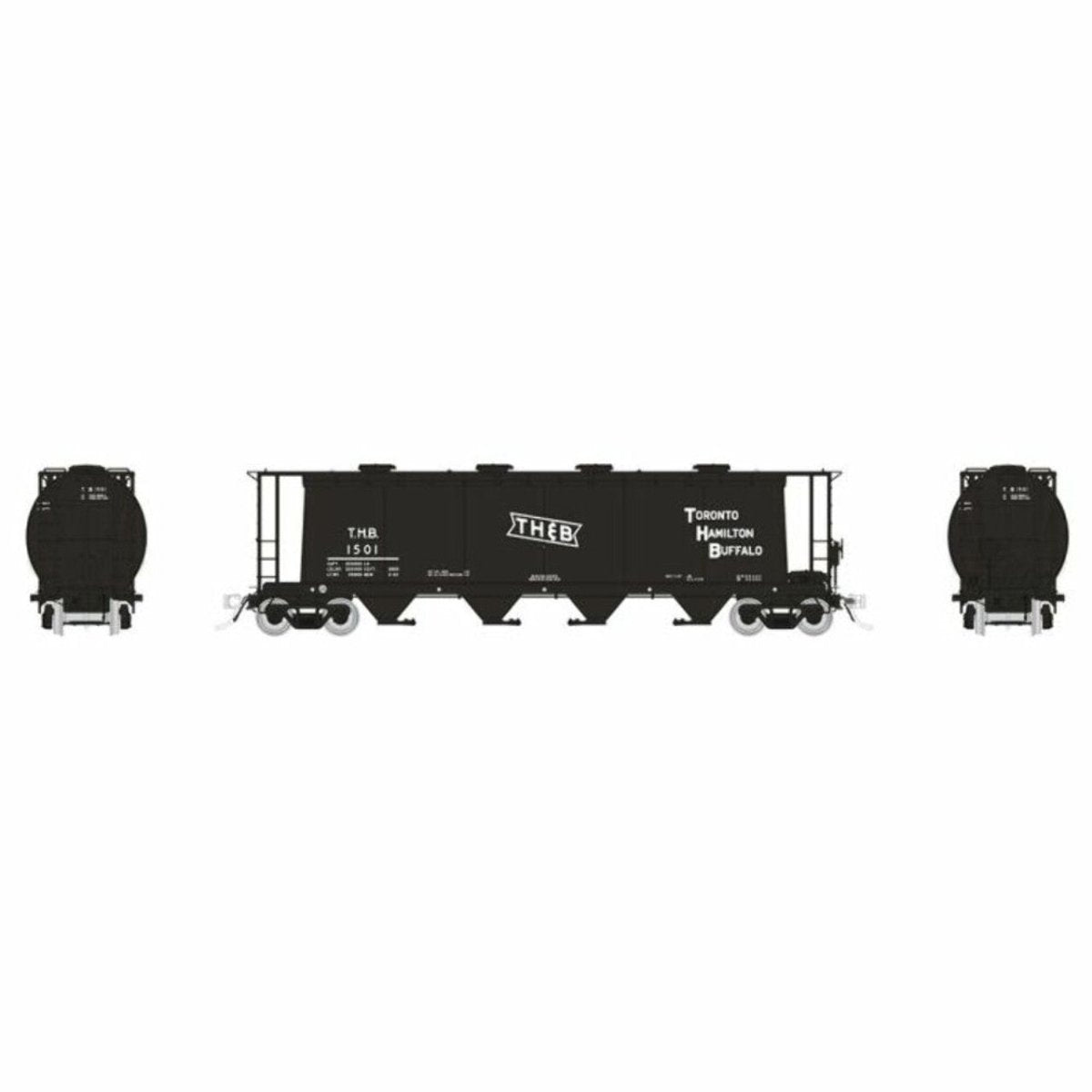 Rapido HO Scale TH&B Delivery Scheme NSC 3800cuft Covered Hoppers #2 (6) - 127029– product image
