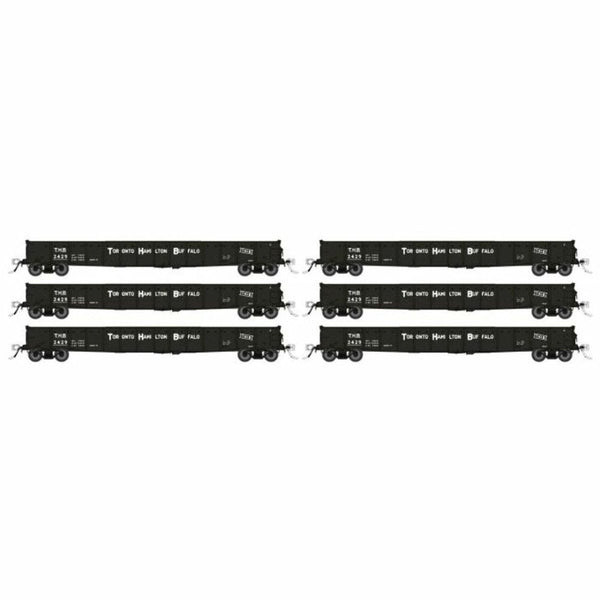 Rapido HO Toronto, Hamilton & Buffalo 52' 6" Canadian Mill Gondola (6) - 50056