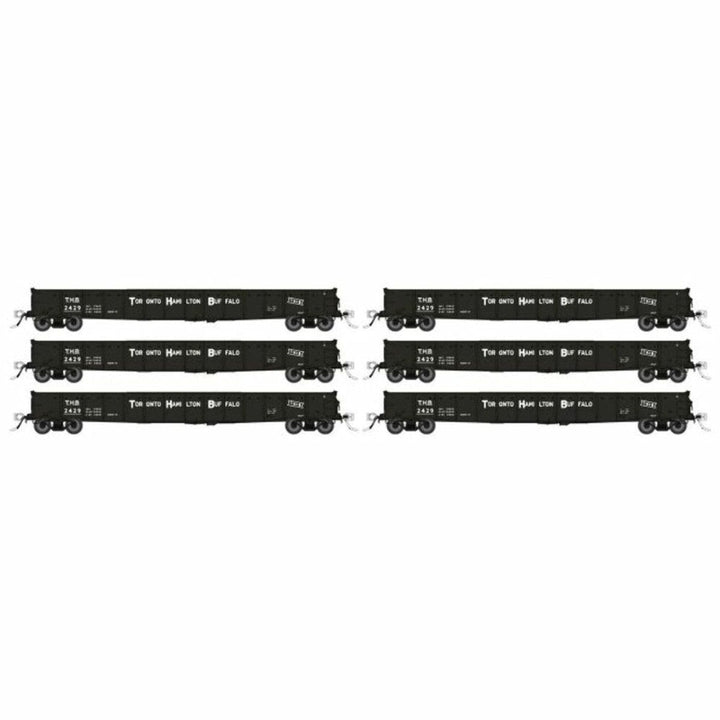 Rapido HO Toronto, Hamilton & Buffalo 52' 6" Canadian Mill Gondola (6) - 50056