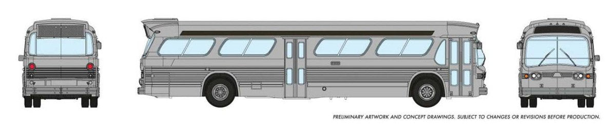 Rapido N Scale Generic Silver New Look Bus - 573099 — exact product view