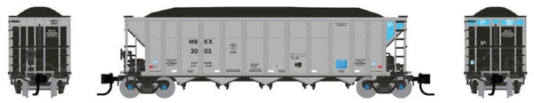 Rapido N Scale MBKX AutoFlood III RD Coal Hoppers Pack of 6 #1 - 538036