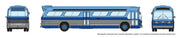 Rapido N Scale New York New Look Bus Blue - 573005 — exact Rapido product image