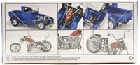 Revell 14565 1929 Ford Model A pickup and California Street Chopper kit feature panel