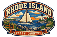 Rhode Island heritage badge embroidery artwork