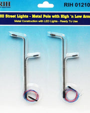 Rock Island Hobby HO street lights with high and low arms 012103