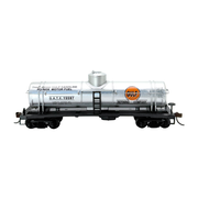 Rock Island Hobby 032205 HO scale Gulf Oil GATX 15597 single-dome tank car, side view.