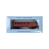 Rock Island Hobby 032215 HO scale Pennsylvania Railroad vintage combine passenger car, in retail packaging.