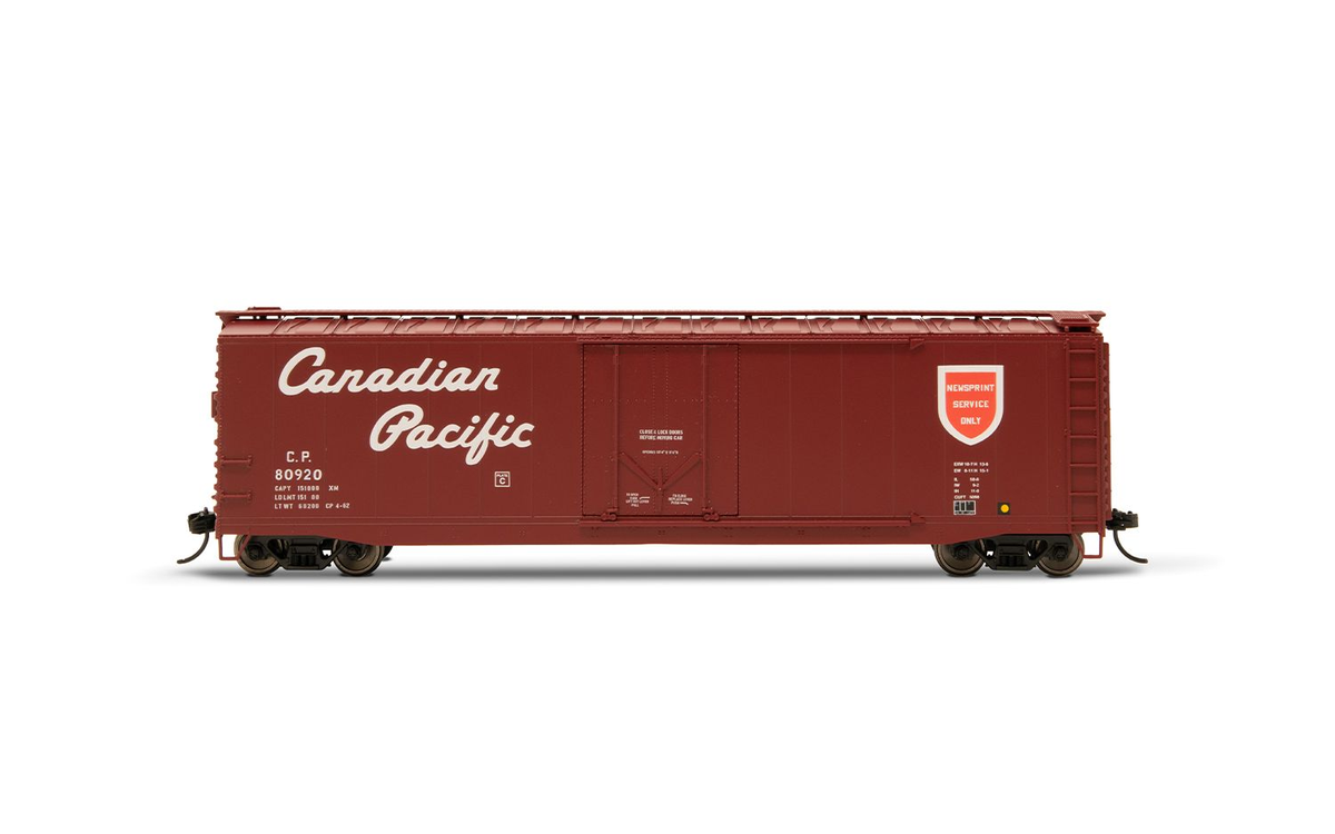 Rivarossi HR6636C HO scale Canadian Pacific boxcar number 80920, side view