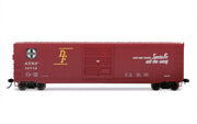 Rivarossi HR6661B HO scale Santa Fe boxcar number 12712, side view