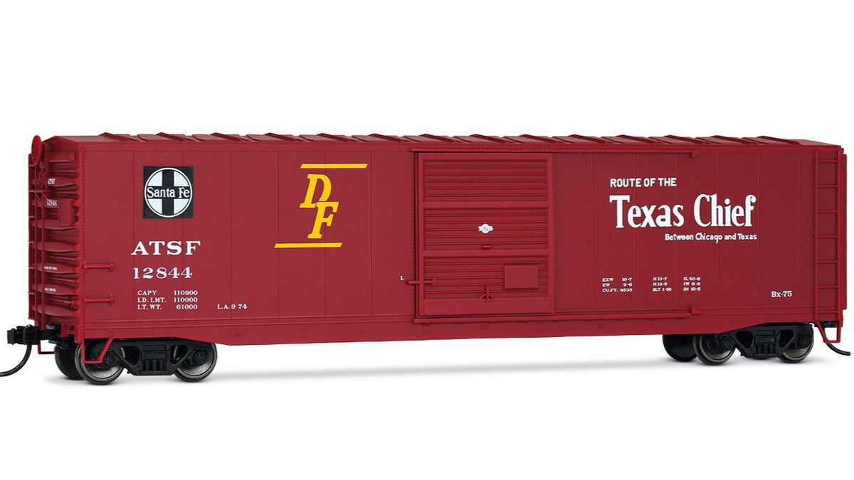 Rivarossi HR6662C Santa Fe 50-foot boxcar number 12844, HO scale