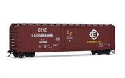 Rivarossi HR6664A HO scale Erie Lackawanna plug-door boxcar number 68398 with roofwalk