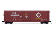 Rivarossi HR6664B HO scale Erie Lackawanna plug-door boxcar number 68439 with roofwalk