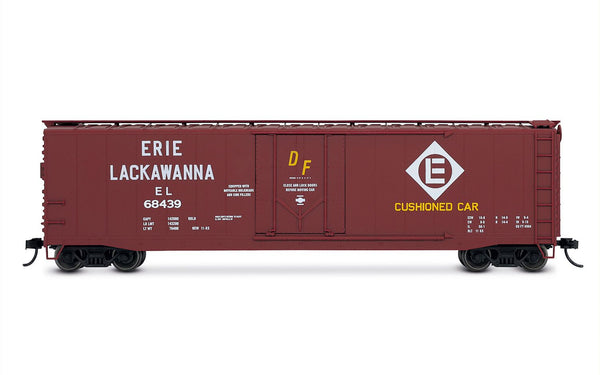 Rivarossi HR6664B HO scale Erie Lackawanna plug-door boxcar number 68439 with roofwalk