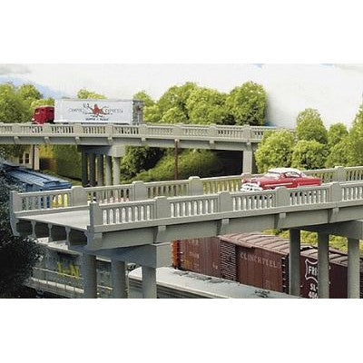 Rix Products 102 HO Scale Scale Vintage Highway Overpass Includes Pier - Kit - Scale 50' 15.2m — exact product view