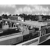 Rix Products 103 HO Scale Scale Vintage Highway Overpass Kit - 150' Scale w/4 Piers — exact product view