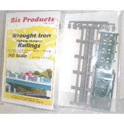 Rix Products 124 HO Scale 50' Wrought Iron Highway Overpass Railings (4) — exact product reference