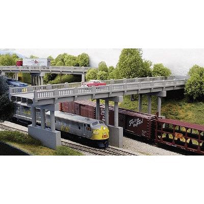 Rix Products 153 N Scale 1930s Highway Overpass with 4 Piers Kit - Scale Length: 150' 45.7m — exact product view