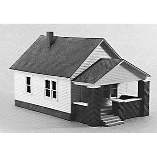 Rix Products 202 HO Scale Scale One-Story House w/Front Porch Kit - 3 x 4-3/8" 7.7 x 11.2cm — exact product view