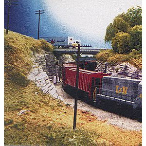 Rix Products 30 HO Scale Scale Railroad 30 & 40' Telephone Poles Only (Brown Plastic; pkg(36) Use w/Crossarms 628-31 or 35 (Both sold separately) — exact product view