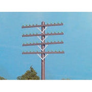 Rix Products 31 HO Scale Scale Railroad Telephone Pole Crossarms Only - Brown Plastic Set of 72; Fits #628-30, or -40 (Both sold separately) — exact product view