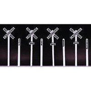 Rix Products HO Scale Crossbuck and Milepost Set — exact product reference