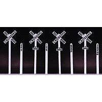 Rix Products HO Scale Crossbuck and Milepost Set — exact product reference